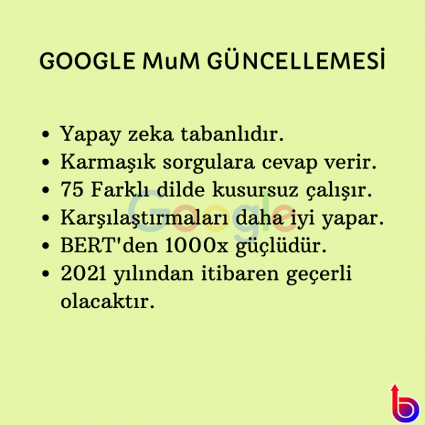 Google Mayıs MuM güncellemesi hakkında